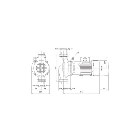 Pompa obiegowa WILO VeroLine-IPL typu in-line z silnikiem znormalizowanym 50 Hz 2860obr/min