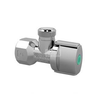 A 80 zawór kątowy krótki,antykamienny 1/2GW x 1/2GZ, bez nakrętki, uchwyt NOVA z ABS