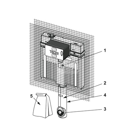 TECEbox - Spłuczka podtynkowa Octa II, 8 cm do montażu ceramiki stojącej