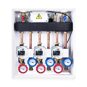 Grupa pompowa VITZONE 111 - 3 bezpośrednie pompowe obiegi grzewcze, bez podmieszania