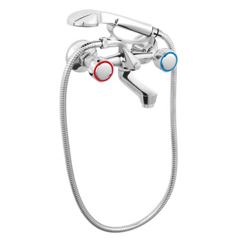 STANDARD bateria wannowa ścienna, chrom