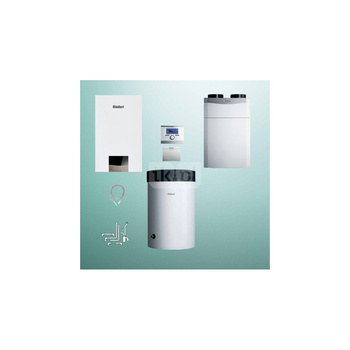 Pakiet - Kocioł gazowy jednofunkcyjny VAILLANT ecoTEC exclusive VC 20CS/1-7 kondensacyjny wiszący 2.8-21.0kW + Regulator sensoCOMFORT 720 + Rekuperator recoVAIR 360/4E + Zasobnik c.w.u VIH R 120/6 M