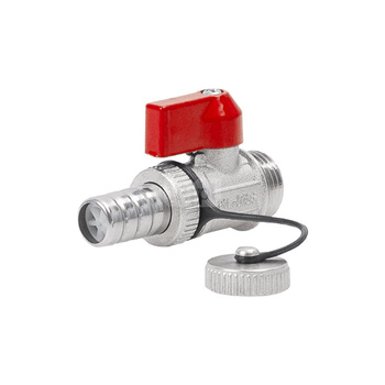 PHA-019/S G1/2 Z PN16 C DN15 Kurek kulowy spustowy dławik II CuZn-C