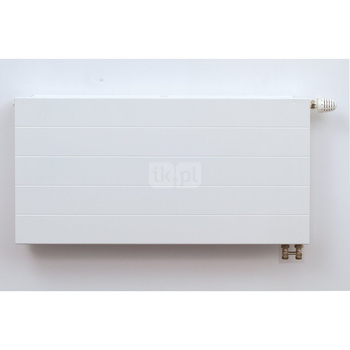 Grzejnik panelowy Design Flat Front zasilany z dołu z wbudowanym zaworem termostatycznym, 1222 W, 200 x 20 x 11,3, mocowanie typ