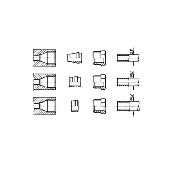Złączki uniwersalne 2 x 8/10/12 mm