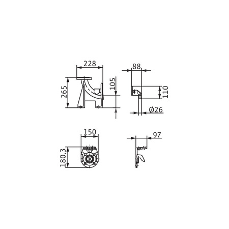 Akcesorium do pomp (stopa sprzęgająca), WILO - Stopa sprzęgająca DN 40/50