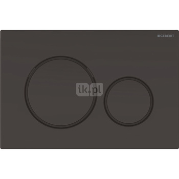 Przycisk uruchamiający Geberit Sigma20, przedni, czarny-czarny mat-czarny
