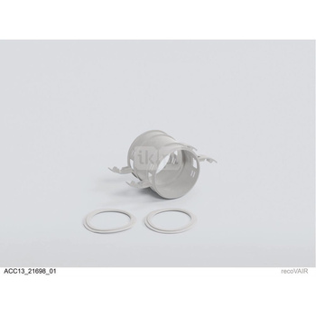 Złączka kielichowa do powietrznego przewodu giętkiego Ø92/75 mm z uszczelkami