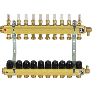 Rozdzielacz mosiężny na 10 obiegów