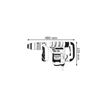 GSH 5 CE Młot ud. SDS-max 1.150 W, 8,3 J, E, O, VC, WS, , walizka