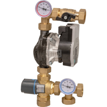 Moduł mieszający BTU 505 do ogrzewania podłogowego z zaworem ATM 561, pompa Wilo Para SC