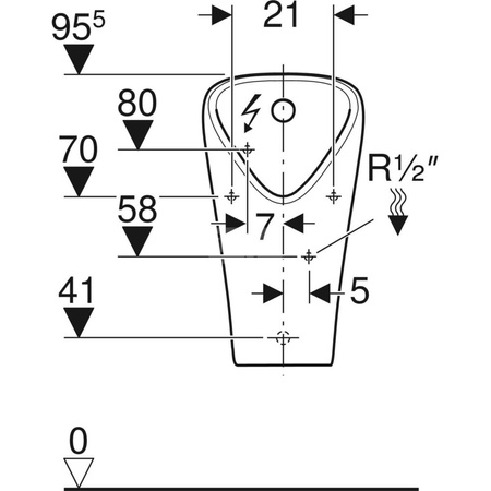 Pisuar Geberit Narva