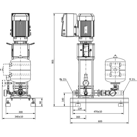 Hydrofor WILO SiBoost Smart 1 Helix VE częstotliwość 50/60 Hz, prędkość obrotowa 3500obr/min