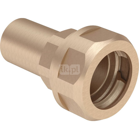 Złączka przejściowa do rur karbowanych GEBERIT Mapress Mosiądz x Mosiądz (Końcówka wciskowa x Pierścień zaciskowy)
