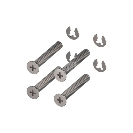 TECEprofil - Przedłużone śruby regulacyjne (18 - 33 mm) do ramki montażowej do licowania przycisków