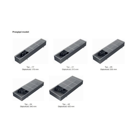 Grzejnik konwektorowy ZEHNDER Terraline 340/988mm, kolor Czarny, moc 753W