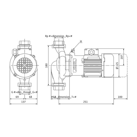Pompa obiegowa WILO VeroLine-IPL typu in-line z silnikiem znormalizowanym 50 Hz 2860obr/min