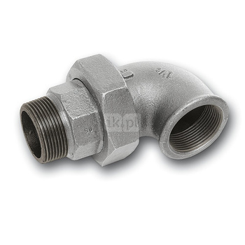 Śrubunek 45' SANHA 98# Żeliwo 3/8'' x 3/8'' (GW x GZ)