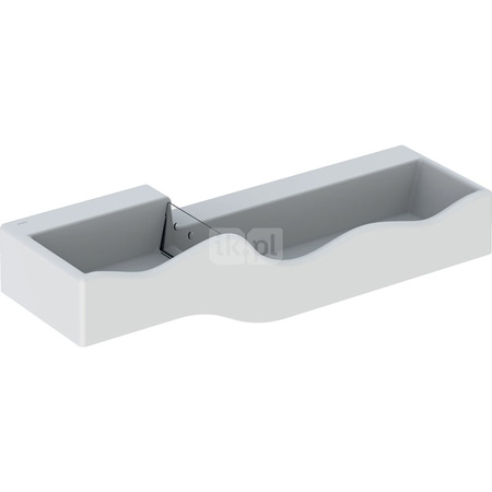 Umywalka dla dzieci Geberit Bambini, B139, do trzech baterii umywalkowych, niższa umywalka po prawej stronie