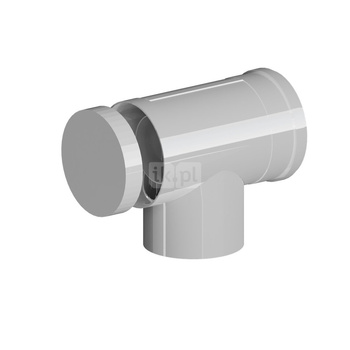 Kolano koncentryczne PP-AL 87° DN60/100mm z rewizją z uszczelkami [EPDM]