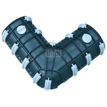 Mufa kątowa 90 st. PEX-L (klips) 150/105 z PUR