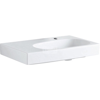 Umywalka Citterio 75 cm, bez przelewu, z półką po lewej stronie, KT