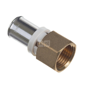 Złączka prosta zaprasowywana redukcja QIK Mosiądz 26mm x 1'' (ZZ x GW)