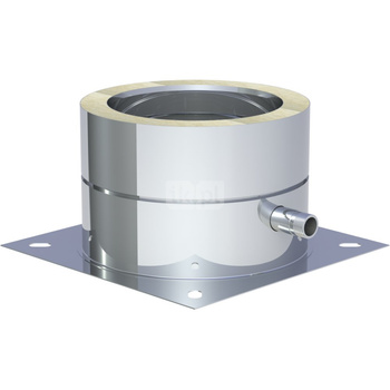 Płyta fundamentowa fi150mm z odpływem skroplin w bok montaż na cokole 205-DWETN66150