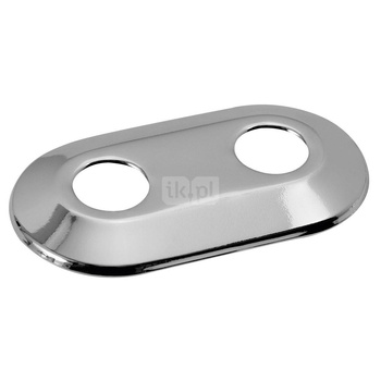 Rozeta II - dla rur stalowych 1/2" - chrom