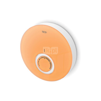 TECEfloor Termostat wzorniczy - szkło pomarańcz obudowa biała
