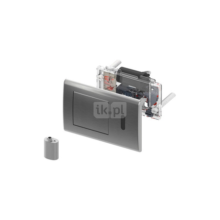 TECEplanus - mechanizm spłukujący elektroniczny do WC, zasilanie bateria 6 V, stal nierdzewna szczotkowana