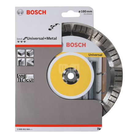 Diamentowa tarcza tnąca Best for Universal and Metal 180 x 22,23 x 2,4 x 12 mm