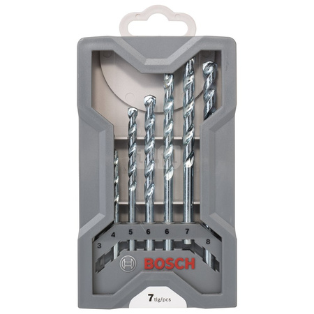 7-częściowy zestaw Wierteł do kamienia CYL-1 3, 4, 5, 6, 6, 7, 8 mm