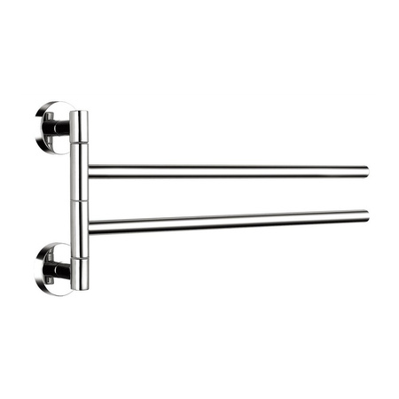 GRACE wieszak na ręcznik podwójny, chrom