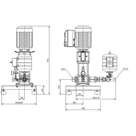 Hydrofor WILO SiBoost Smart 1 Helix VE częstotliwość 50/60 Hz, prędkość obrotowa 3500obr/min