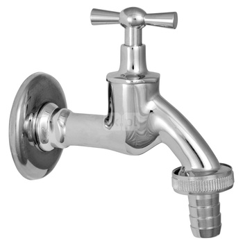 Zawór czerpalny grzybkowy 1/2", z rozetą, ze złączką