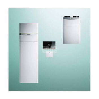 Pakiet systemowy OZE - Pompa ciepła gruntowa solanka-woda VAILLANT VWF 58/4 flexoCOMPACT 5.3kW 400V + Rekuperator recoVAIR VAR 360/4 + Regulator sensoCOMFORT VRC 720 + Moduł kaskadowy VR 32/3
