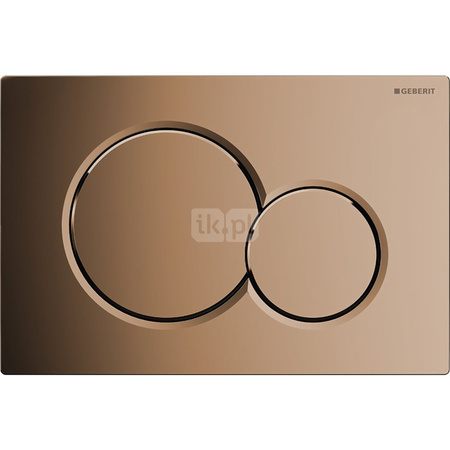 Przycisk spłukujący do stelaża GEBERIT Sigma Mosiądz