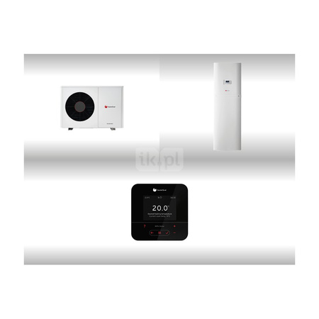 Pakiet systemowy OZE Nr 01 - Pompa ciepła powietrzna powietrze-woda monoblok SAUNIER DUVAL GeniaAir HA 5-6 O 4.3kW 230V + Wieża hydrauliczna FEW 200/6 + Regulator SRC 720