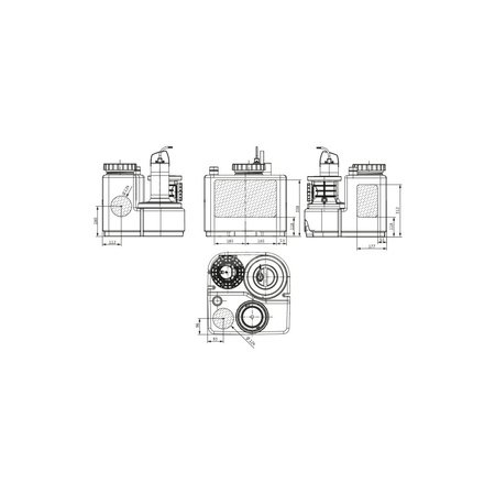 Pompa do ścieków WILO DrainLift SANI-S50 Hz / 5.4m³/h / 1.07W