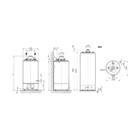 Gazowy pojemnościowy podgrzewacz wody SGA X 160 EE