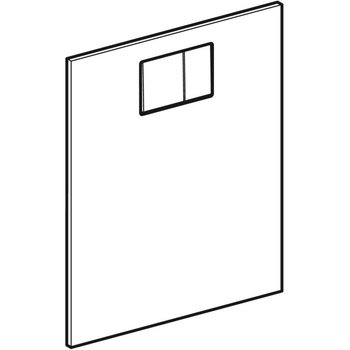 Płyta ozdobna AqC 8/8000+/Sela/Mera, górna, szkło białe