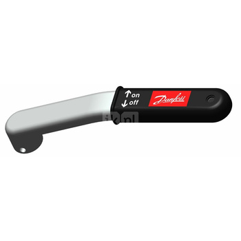 Handle-L DN65 with logo and plastic grib