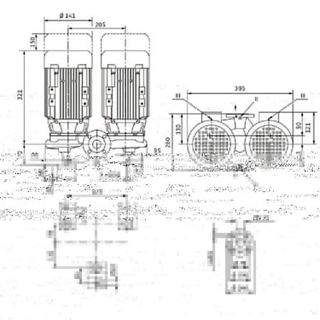 Pompa obiegowa WILO VeroTwin-DPL typu in-line z silnikiem znormalizowanym 50 Hz 2900obr/min