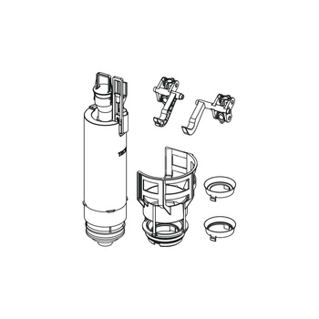 TECEprofil - Zawór spłukujący typu A2 z koszem z uszczelką O-ring i wkładką kryzującą fi 42