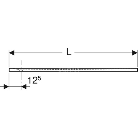 Brodzik prostokątny Geberit Sestra 160x80 cm, grafit