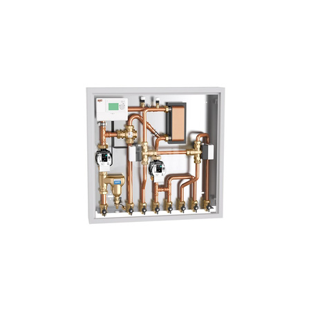 Stacja integrująca dwa źródła ciepła i zarządzająca dystrybucją energii 3/4" GZ 55 st. C