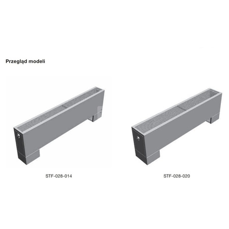 Grzejnik konwektorowy ZEHNDER Stana Neo 280/1400mm, kolor Biały, moc 2854W