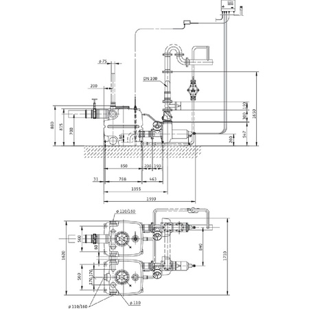 Pompa do ścieków WILO DrainLift XXL50 Hz / 93.33m³/h / 10W