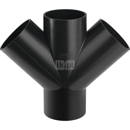 Złącze czwórnik GEBERIT HDPE 110mm x 110mm x 110mm x 110mm  (DN 100 x DN 100 x DN 100 x DN 100)